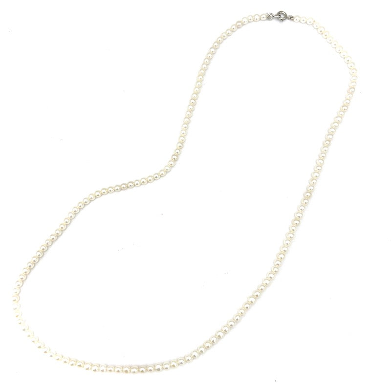 Collana micro perle Akoya - 3 mm- e oro - 55 cm; 10.39 gr