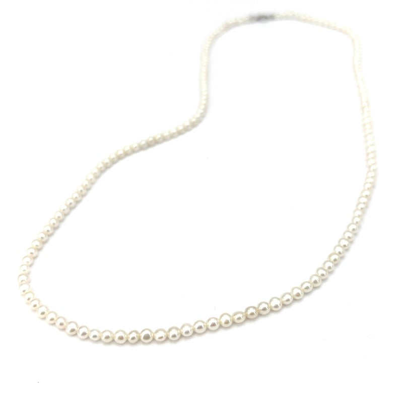 Collana micro perle Akoya - 3 mm- e oro - 55 cm; 10.39 gr
