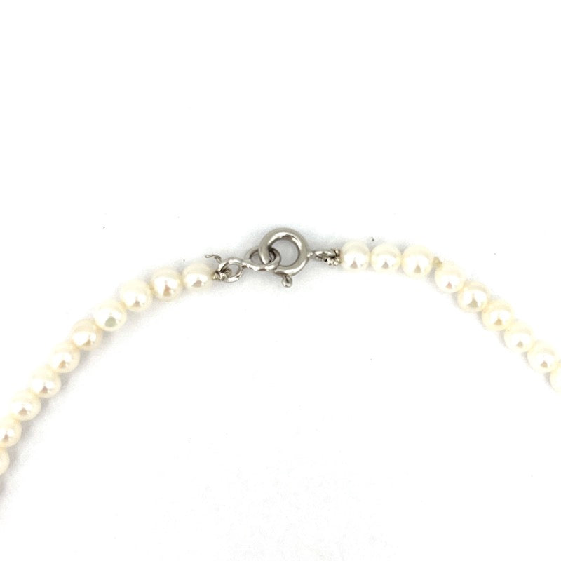 Collana micro perle Akoya - 3 mm- e oro - 55 cm; 10.39 gr