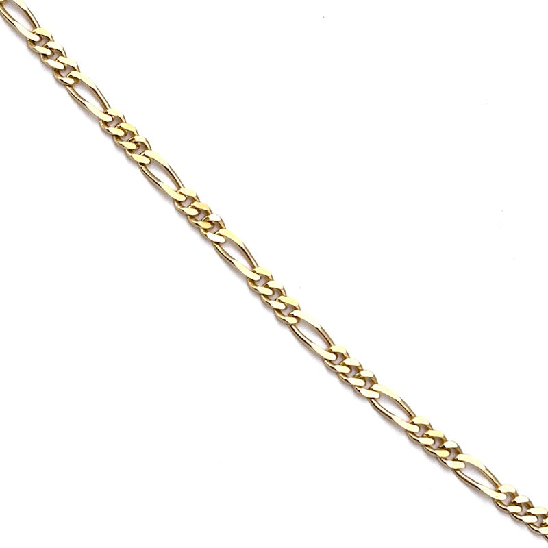 Collana oro giallo catena figaro 3+1; 50 cm, 6.29 gr