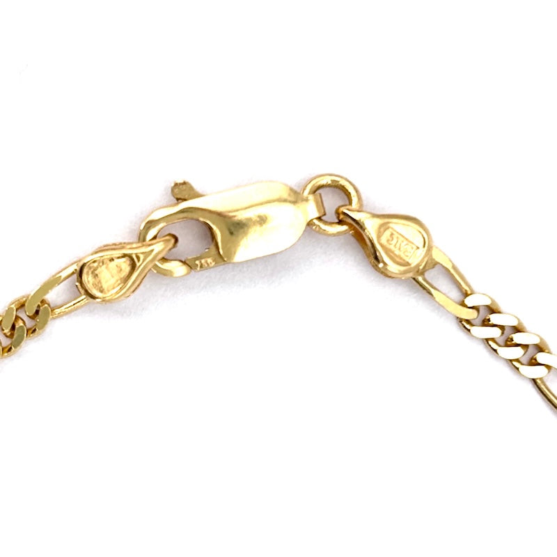 Collana oro giallo catena figaro 3+1; 50 cm, 6.29 gr