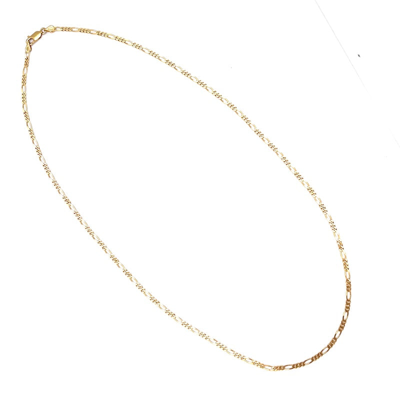Collana oro giallo catena figaro 3+1; 50 cm, 6.29 gr