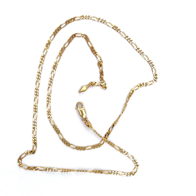 Collana oro giallo catena figaro 3+1; 50 cm, 6.29 gr