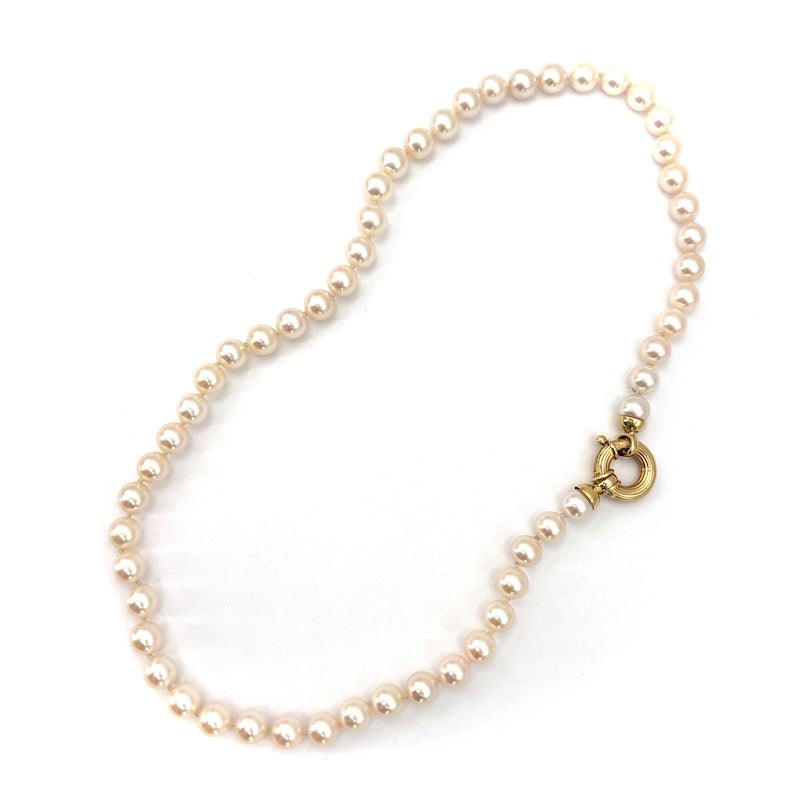 Collana perle Akoya - 7-7.5 mm - 46 cm; 38.77 gr