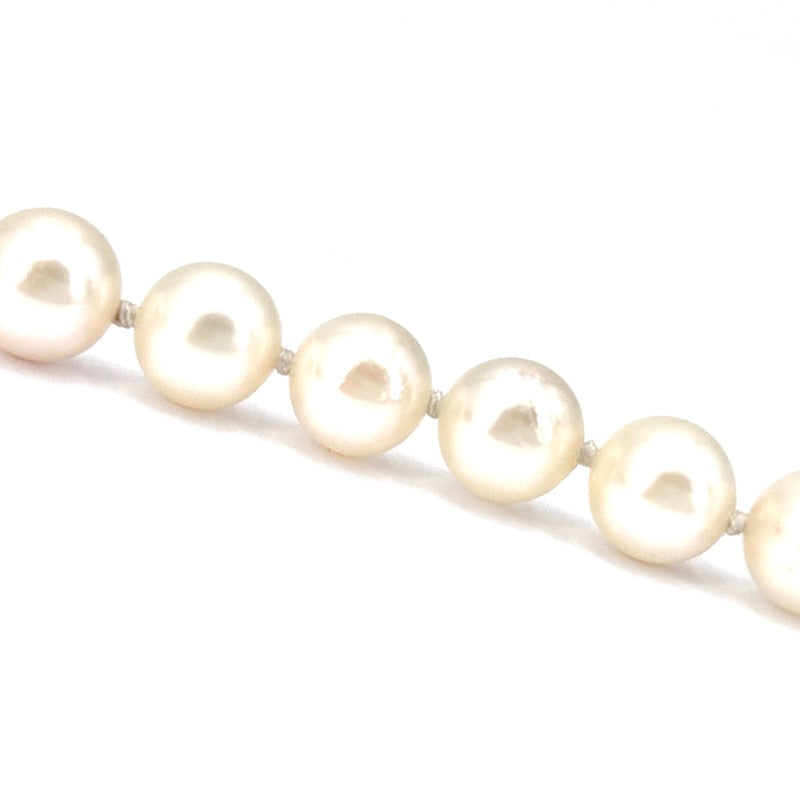 Collana perle Akoya, oro giallo; 44.8 gr - 65 cm
