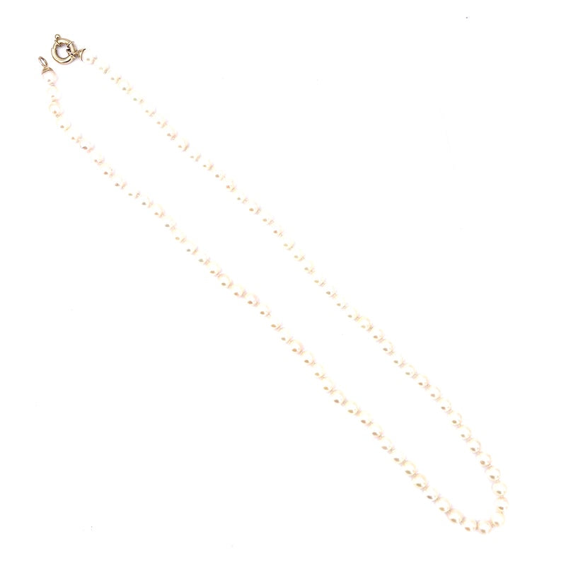 Collana perle Akoya, oro giallo; 44.8 gr - 65 cm