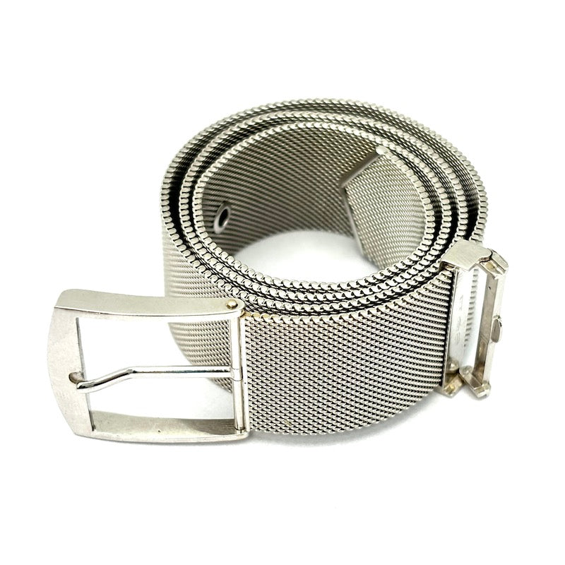 Collier choker UNOAERRE catena fibbia cintura oro bianco; 68.62 gr - 40 cm