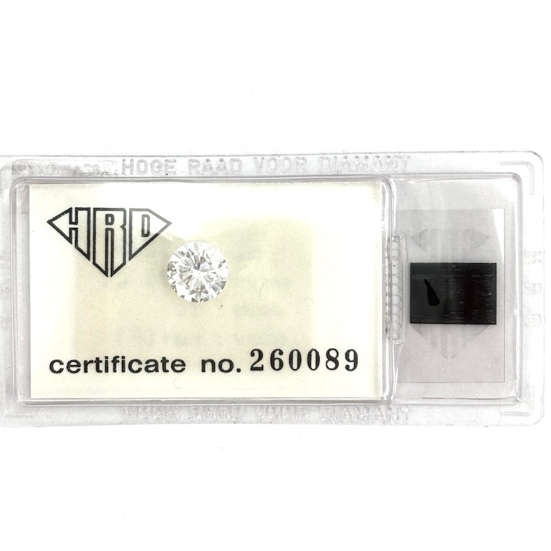 Diamante taglio brillante 2.00 ct, pietra sfusa. In blister certificato HRD