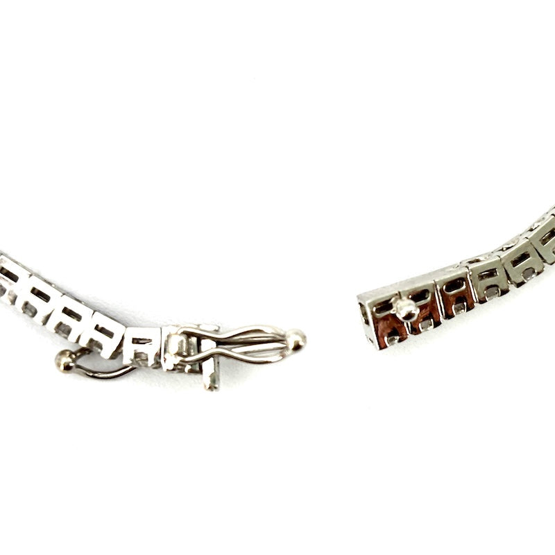 OCCASIONE! Bracciale tennis oro bianco e brillanti - 2.80 ct; 10.13 gr - 17 cm