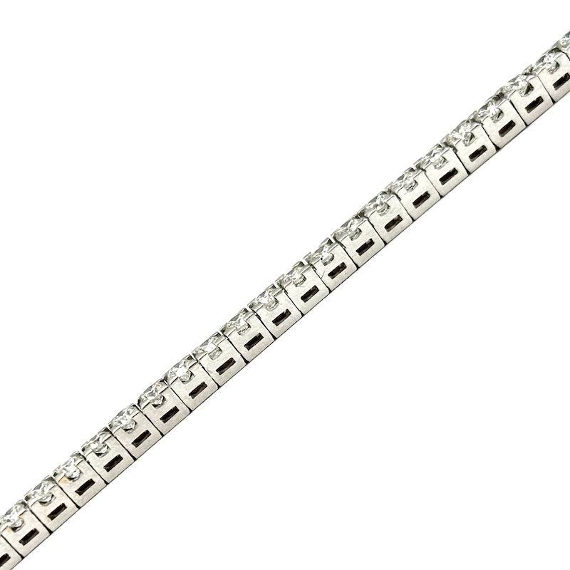OCCASIONE! Bracciale tennis oro bianco e brillanti - 2.80 ct; 10.13 gr - 17 cm