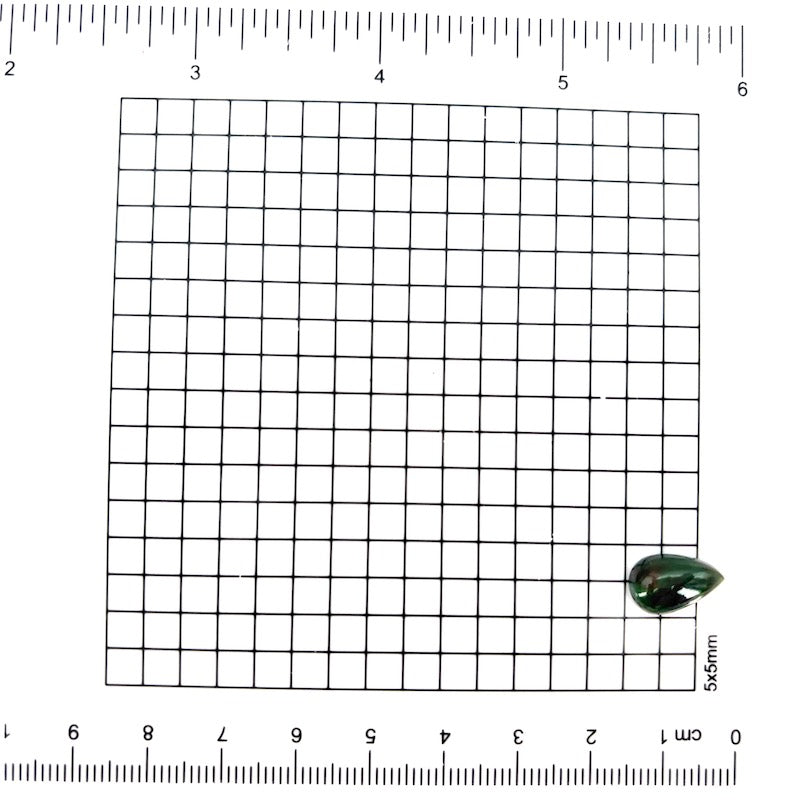 Opale nero, gemma sfusa, goccia - 2.05 ct