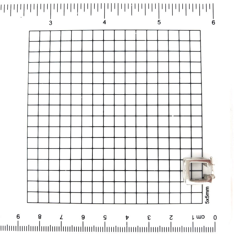 Orecchini anelle, oro bianco squadrate piene; 1.4 cm - 6.94 gr