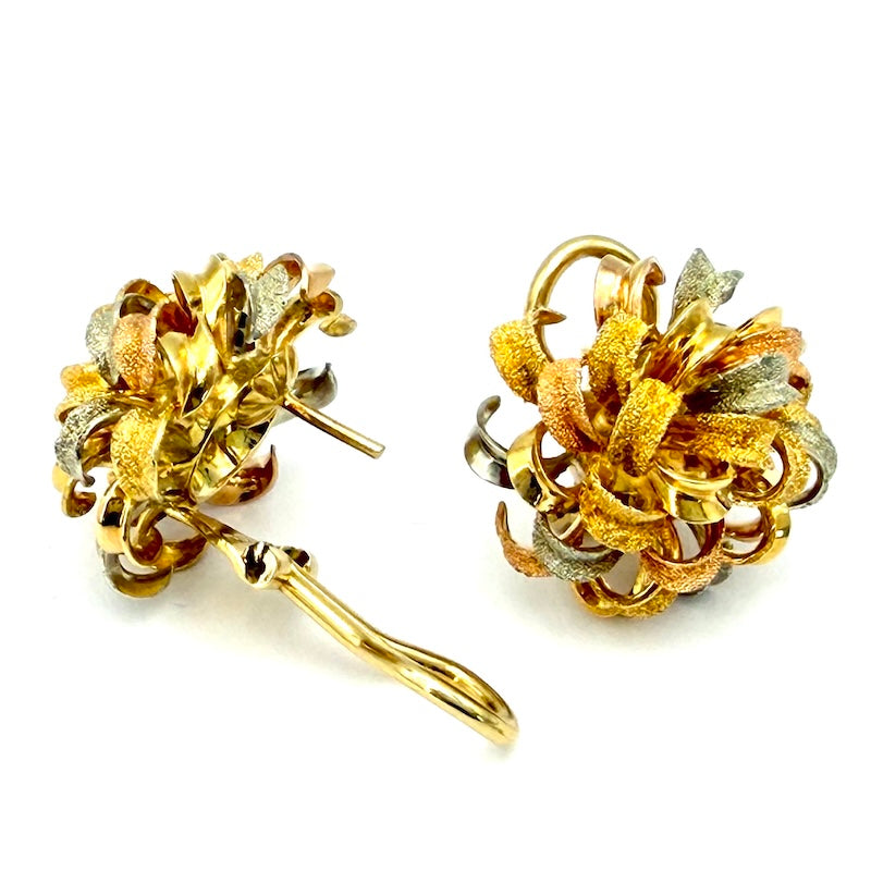 Orecchini a monachella in Oro Giallo 9kt e Peridot