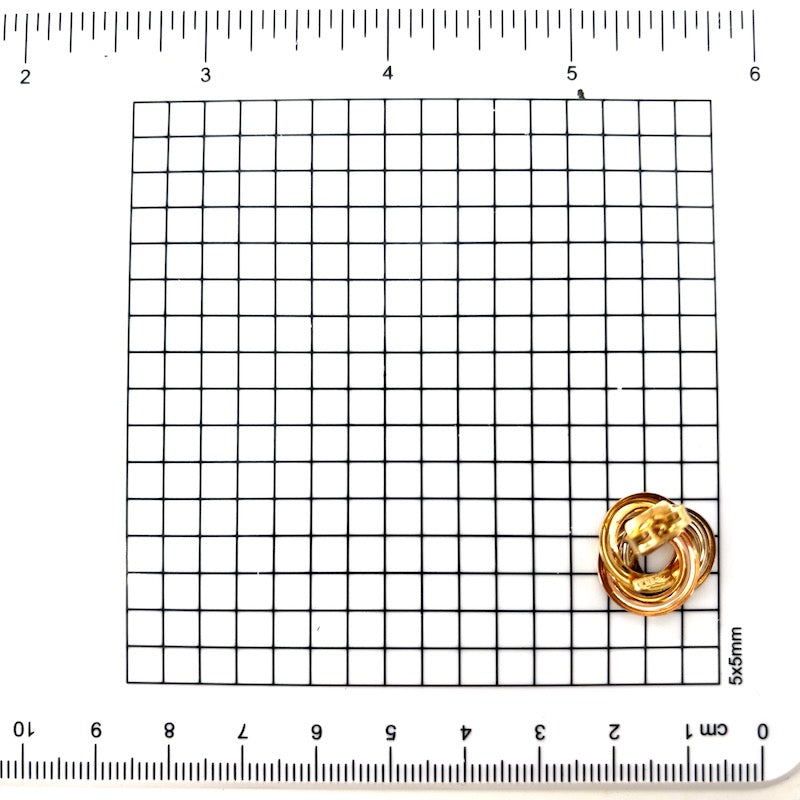 Orecchini girandole, al lobo, oro tricolore; 3.74 gr