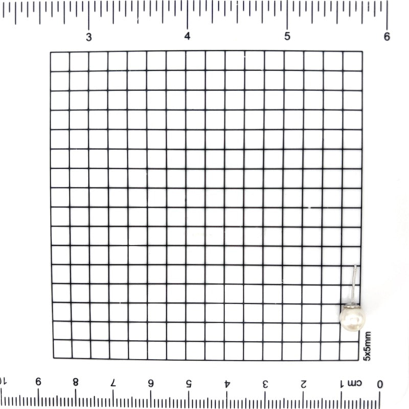Orecchini perle Akoya al lobo 6-6.5 mm e oro bianco; 1.43 gr