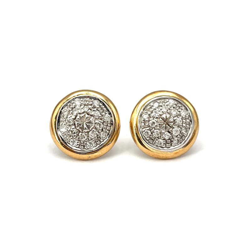 Orecchini toppe brillanti con lunghe gocce di onice staccabili, oro - 12.55 gr