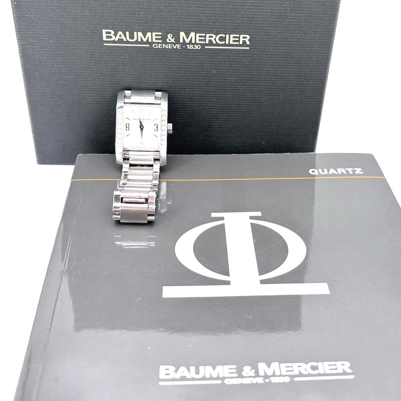 Orologio Baume & Mercier Hampton Lady, acciaio e brillanti. 2007, full set; 64.42 gr