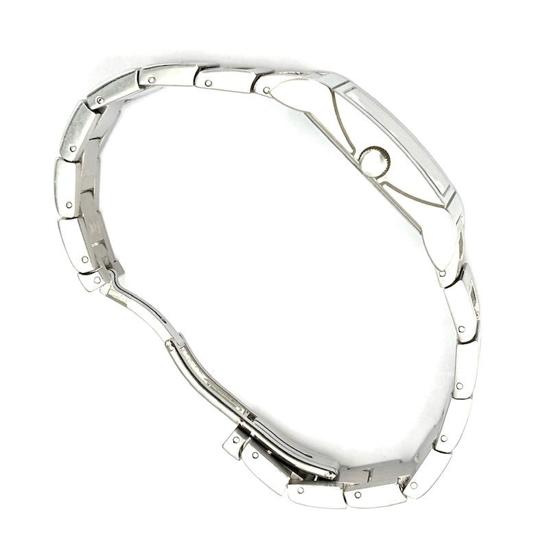 Orologio Bulgari Rettangolo, acciaio. Full set con scatola e garanzia originali; 77.43 g