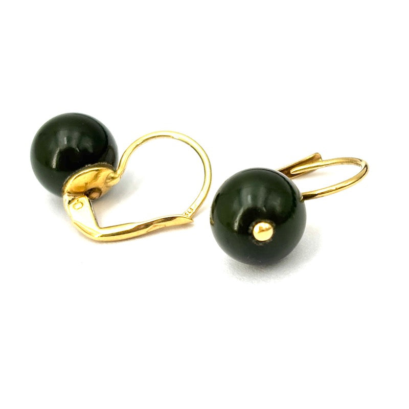 Parure collana e orecchini giada e oro giallo 18Kt