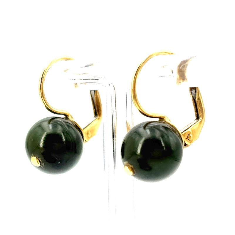 Parure collana e orecchini giada e oro giallo 18Kt
