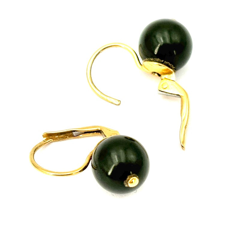 Parure collana e orecchini giada e oro giallo 18Kt